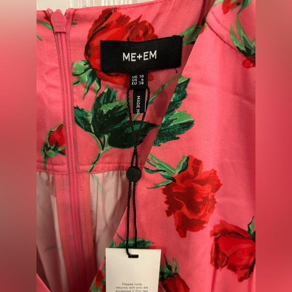 NWT ME+EM Cotton Sateen Rose Print Maxi - Picture 10 of 14
